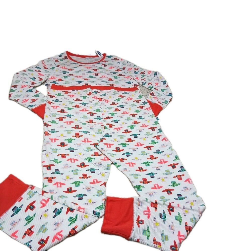 NWT Old Navy Women's XXL Pajama Set Waffle Knit Sweater Print PJs 2XL Holiday - Picture 6 of 9